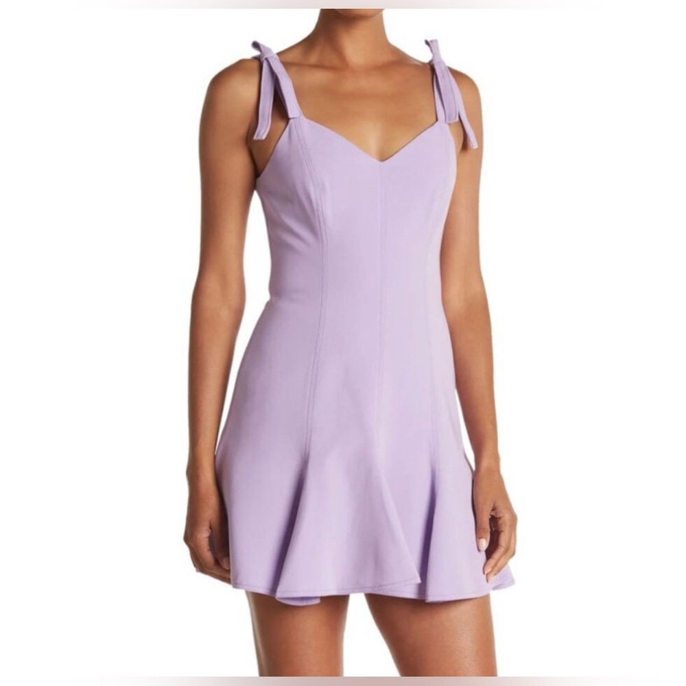 Tie-Shoulder Lavender Women’s Dress